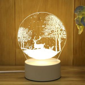 하얀밤 숲속의 사슴 아크릴 무드등 인테리어 감성조명