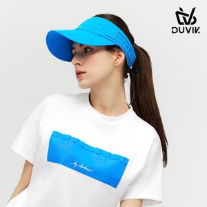 듀빅 여성 자수 입체 로고 리본 썬바이저 DF1WAP711AB