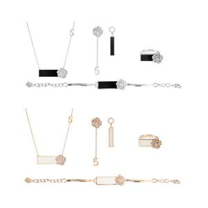 (목걸이귀걸이팔찌반지) 로사리오 플라워 세트