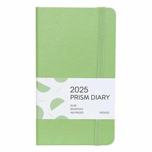 [인디고] 2025 프리즘 슬림 먼슬리 다이어리 (날짜형, 수첩형, 월간)   그린티