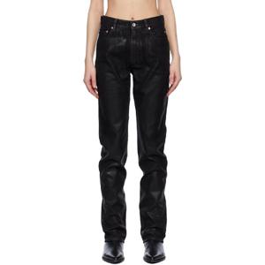 25 FW 릭오웬스 여성 블랙 할리우드 그랜버리 데님 진 251126F069013