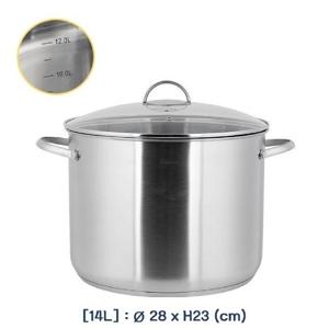 HIMMEL 곰솥 냄비-28cm 3중바닥 인덕션겸용 인덕션곰솥 냄비 큰냄비 주방냄비 스텐냄비 스테인레스냄비 곰