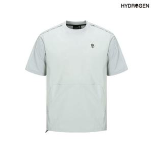 [하이드로겐] 남성 우븐 하이브리드반팔라운드 H11D2TR104_GY