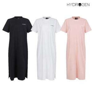 [하이드로겐] 여성 해골 그래픽 반팔 롱 원피스 H21D2OP602