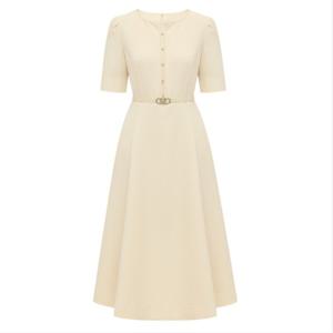 [미니멈]V넥 베이직 원피스 MZBGWO4950