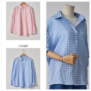 포커스 HC16 고방체크여름블라우스 FM5C7BL0049