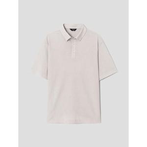 [갤럭시 라이프스타일] 크링클 반팔 폴로넥 티셔츠  베이지 (GC5342M09A)