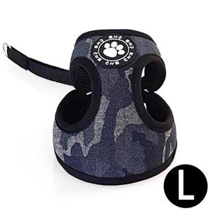 지엠펫 또사구 밀리터리 하네스 블랙 (L) (강아지 하네스)