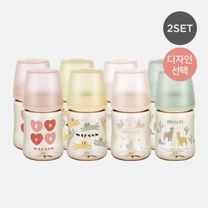 [모윰] 3세대 PPSU 노꼭지 올인원 젖병 170ml 2팩 - 디자인선택