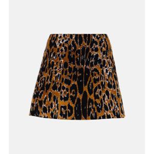 알라이아 레오파드 프린트 미니스커트 P00962292