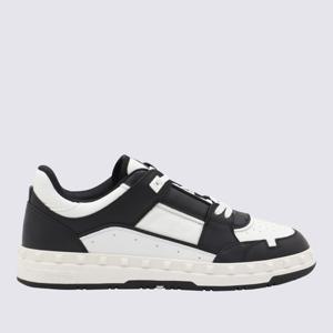 발렌티노 블랙 앤 화이트 레이스업 스니커즈 7Y2S0H43 RDG0NI