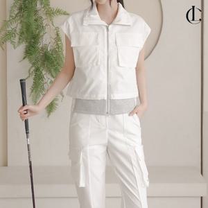 엘케이트 여자 골프웨어 집업 하이넥 조끼 골프베스트 LOJ009