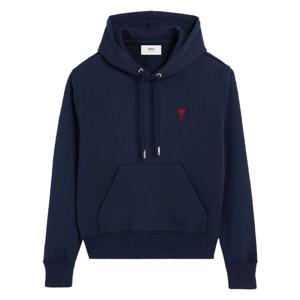 아미 스몰 하트 로고 후드티 네이비 BFUSW235 730 430