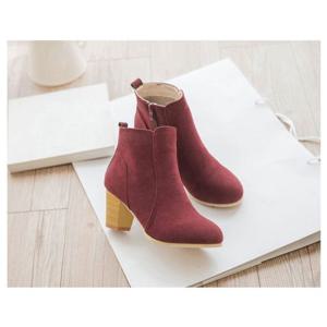여자앵클부츠 3컬러 1P 우드 데일리 캐주얼 신발 슈즈