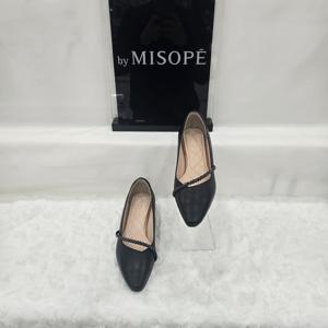 [미소페]By미소페 여성 보석 스트랩 로우 힐 112HH331SI002 BLAC