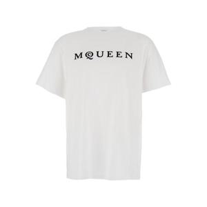알렉산더 맥퀸 반팔 티셔츠 828420QTADD0909 White