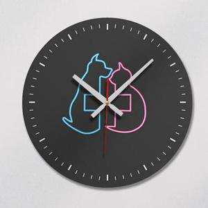 아트박스/꾸밈 cm447-동물병원_인테리어벽시계