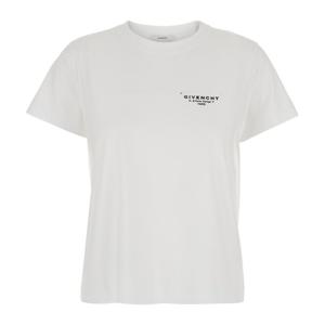 지방시 크루넥 프린티드 로고 티셔츠 BW70FJ P75N100