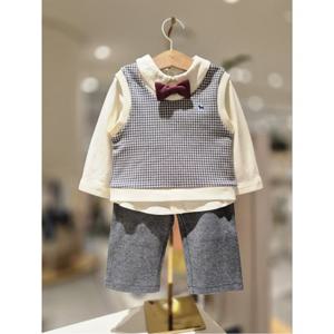 블루독베이비 10 25FW가을신상 (GR) 하운드투스 상하세트 (45A1361010)