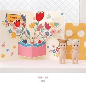 아트박스/투영 POP-UP 메세지카드-튤립축하