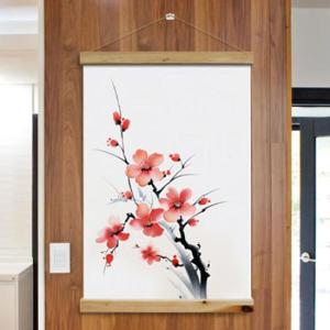 아트박스/꾸밈 ec175-우드스크롤_60CmX90Cm-동양화꽃매화