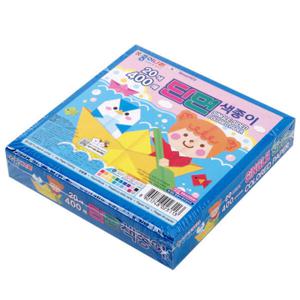 아트박스/문구앤토이스 [종이나라] 20색 400매 단면 색종이