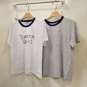 스테파니 HC07 투모로티 배색 쿠앤크 티셔츠 A25TS5256