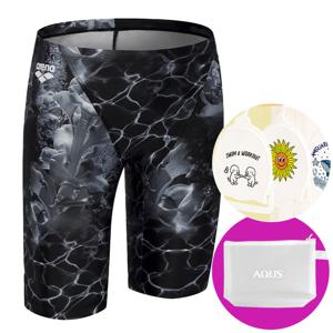 아레나 남성 수영복 리프코랄 4부 A5BM1MF11 BLK 가방 수모행거 증정