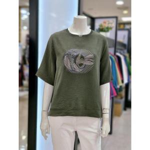 화이트호스 세이브존05 네크 쉬폰 나염 블라우스 A252236