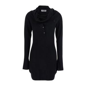 아티코 블랙 카울 넥 피티드 미니 원피스 251WCA00442 KWS008AA