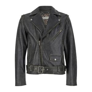 골든구스 블랙 바이커 재킷 GMP00297 P00064790100