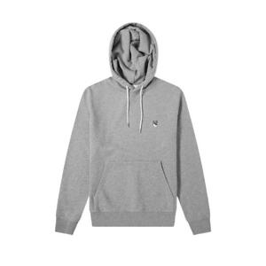 메종 키츠네 그레이 폭스 헤드 패치 클래식 후드 그레이 멜란지 GU00335KM0002