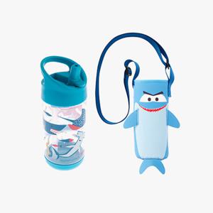 [스테판조셉] 어린이집 선물 세트(물병가방+빨대물병) 상어A