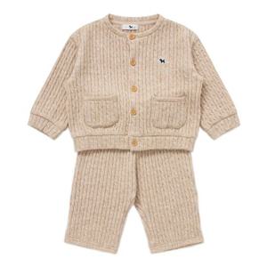 [블루독베이비8] FW25블루독 코지 상하세트 HJ (45A1361012) (BLUEDOG BABY 유아 출산 백일 선물 도트 강아