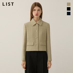 [리스트] 울 트위드 싱글 카라 자켓_TWWJKP72100