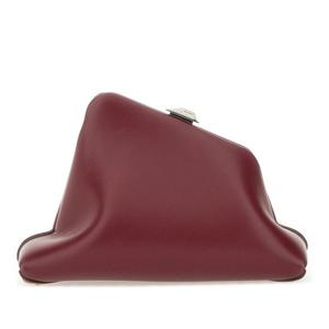 아티코 버건디 가죽 메탈 클라스 클러치 251WAH00059 LBT019AA1