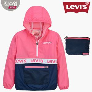 [리바이스 키즈]주니어 하프집 바람막이 자켓