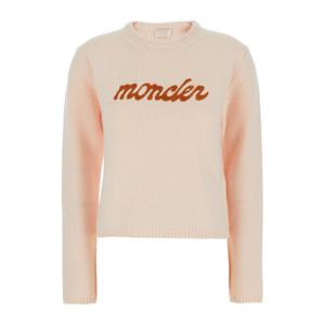 몽클레어 라이트 핑크 크루넥 스웨터 9C00004M4281 506