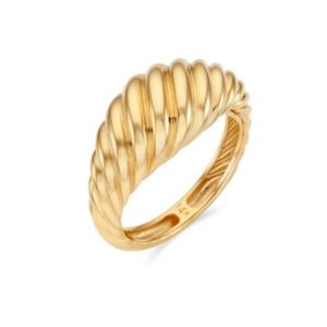 [로이드] 모던브리티쉬 크로아상 소라 14K 반지 LRS24011G