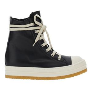 릭오웬스 블랙 레더 하이탑 크립 스니커즈 RP02E4830 LCO911