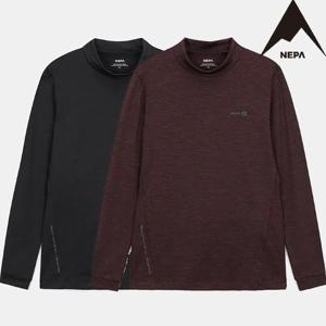 [네파] 여성 까르비코 멜란지 하이넥 긴팔 티셔츠 7K65304