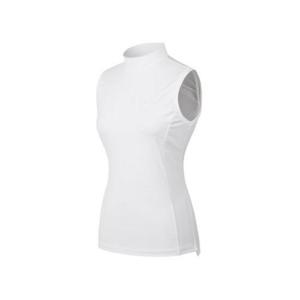 엘르골프 세이브존01 여성 등판 메쉬 배색 목크형 슬리브리스 6I45705 100