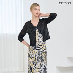 크레송 25SS 시스루 썸머 니트 가디건 C252B907A_11 (블랙)
