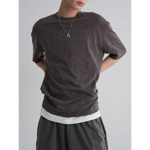 (265742AY54) [에잇세컨즈] 스트라이프 다잉 티셔츠  애쉬