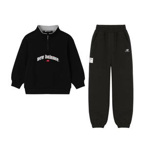 뉴발란스 에센셜 셋업 키즈 트레이닝복세트 블랙 NK9YD4106U-19