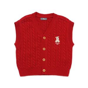 [블루독베이비] 25FW RD)블루독 브이넥 니트베스트 (45A1922002)