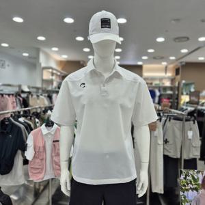 [챌린저]남성 시어서커 웨스턴 절개 카라 반팔 우븐탑 화이트_CH