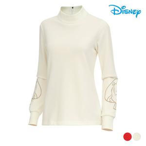 [디즈니골프]여성 골지 폴라 티셔츠 (DN3LTS016-IV)_US