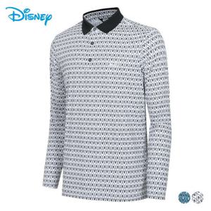 [디즈니골프]남성 패턴 카라 티셔츠 (DN1MTS010-WH)_US