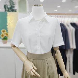 [비지트인뉴욕]카라넥 반팔 폴리 기본셔츠블라우스 VA5SS711_US